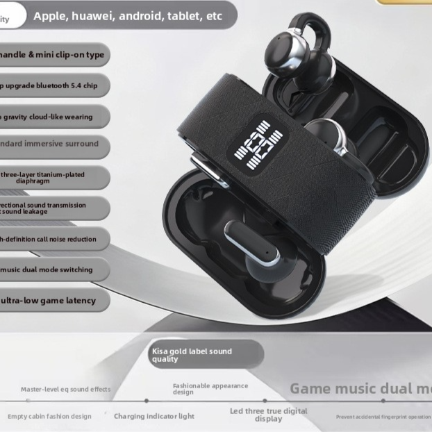 Wireless Bluetooth Ear Clip Headphones