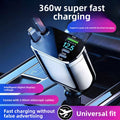 Cargador para coche con cable retr�ctil y carga r�pida de 120 W