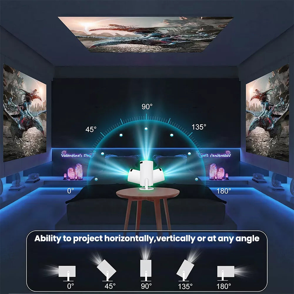 Proyector portatil pequeño para el hogar